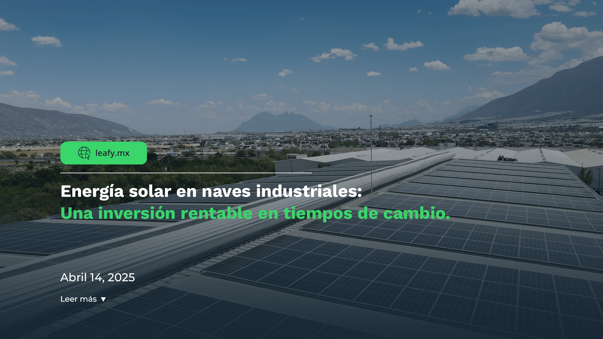 energía solar en naves industriales