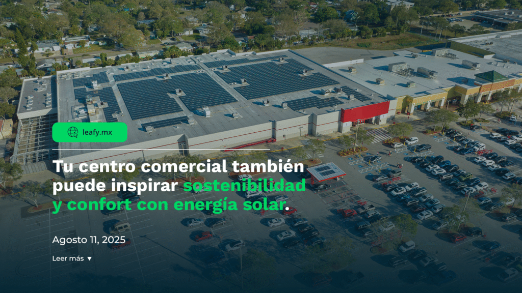 energía solar en centros comerciales