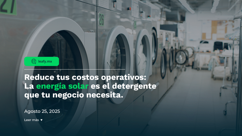 paneles solares para lavanderías industriales