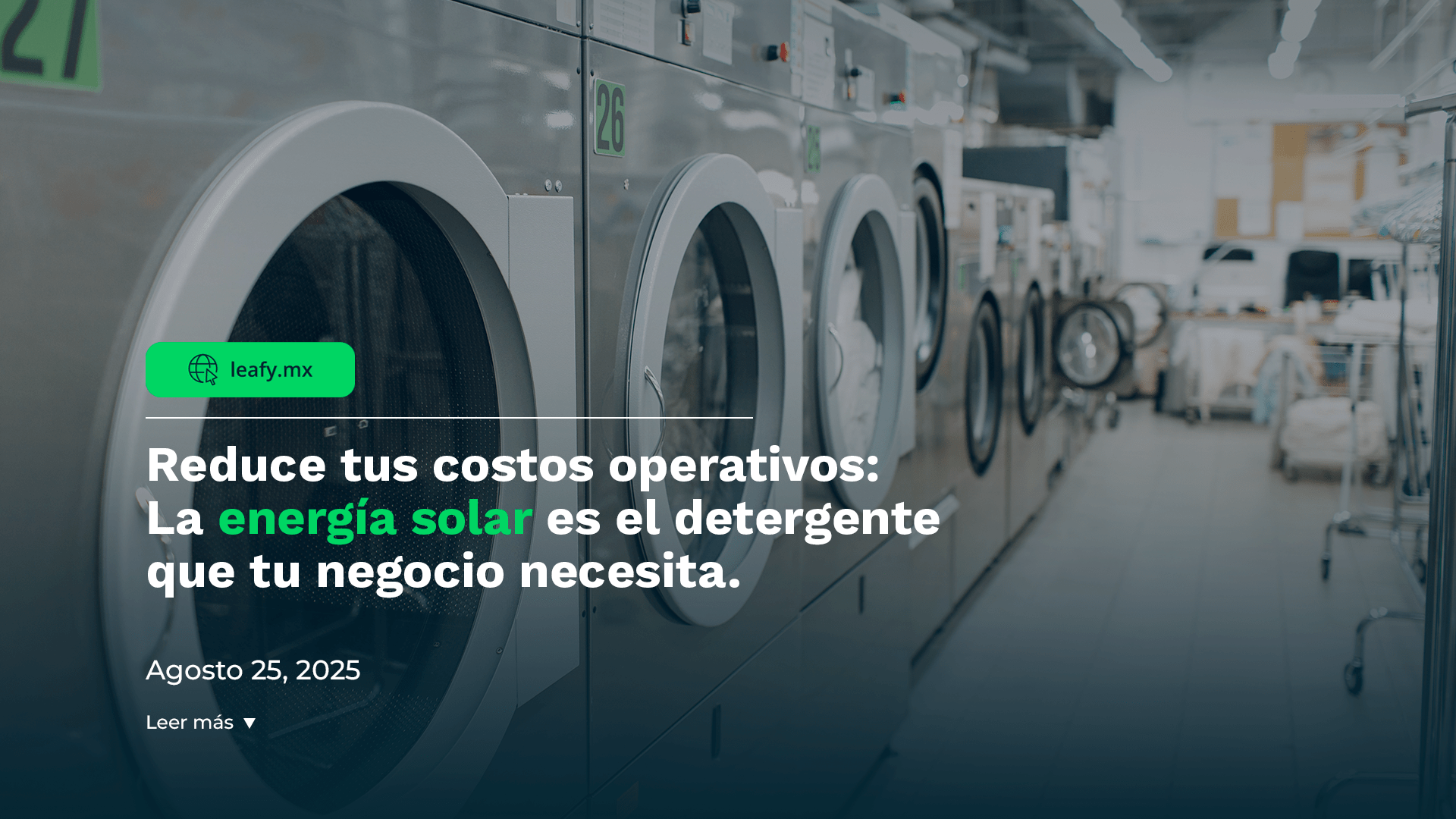 paneles solares para lavanderías industriales