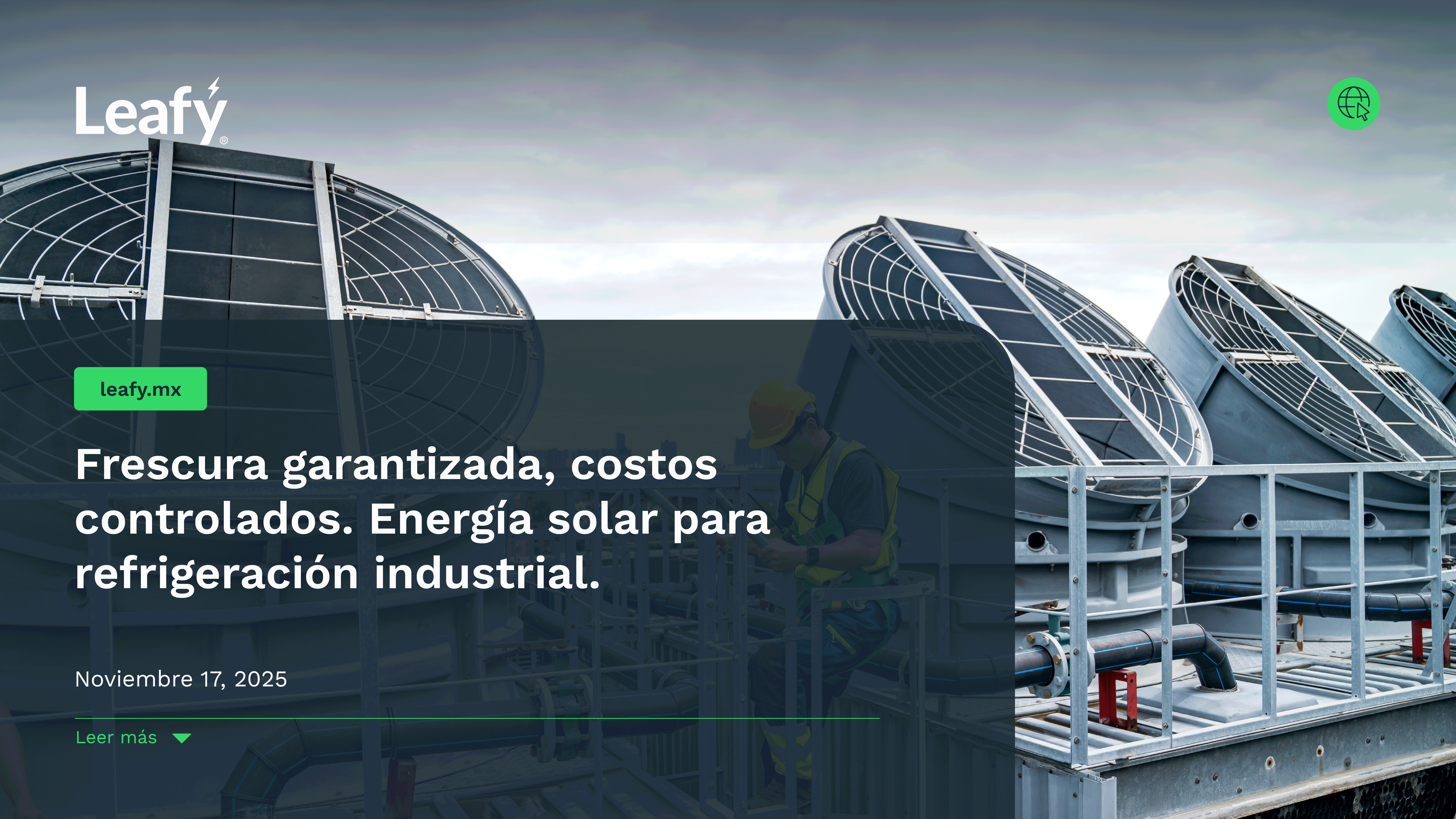 energía solar refrigeración industrial